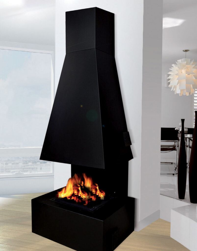 Cheminée Polyflam avec foyer vinci intégré MODELE OSLO
